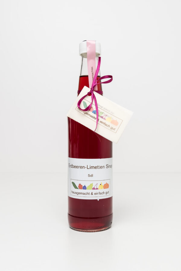 Erdbeer-Limetten Sirup