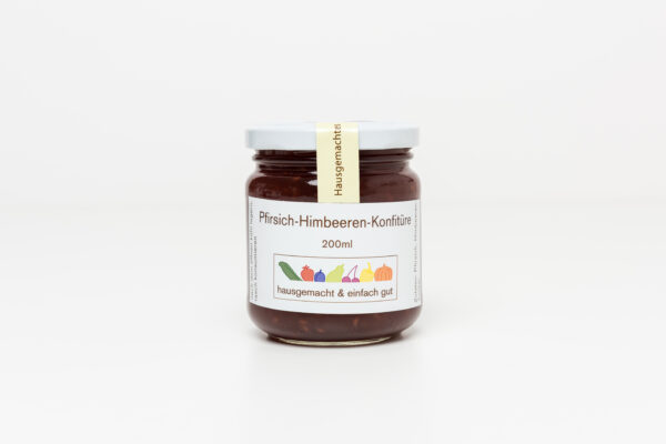 Pfirsich-Himbeeren Konfitüre
